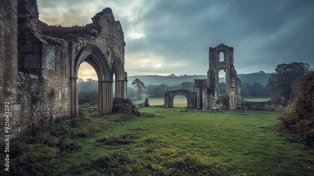 Egglestone Abbey ruins, located near Barnard Castle in County Durham, England. Egglestone Abbey ruins, located near Barnard Castle in County Durham, England.