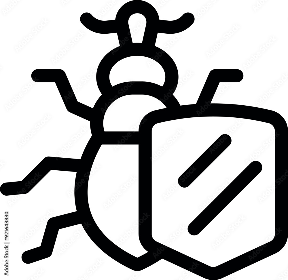 Shield is protecting a computer from a virus, concept for antivirus and cybersecurity Shield is protecting a computer from a virus, concept for antivirus and cybersecurity