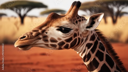 portrait of a giraffe