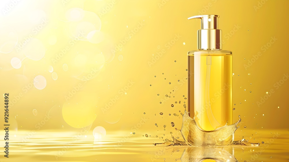 Yellow cosmetic perfume for beauty brand Yellow cosmetic perfume for beauty brand