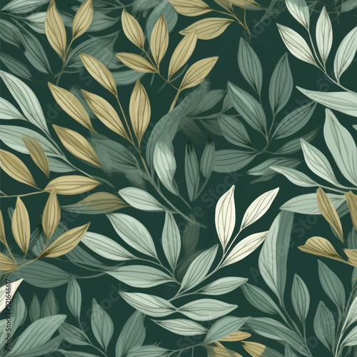 Elegant botanical leaf pattern