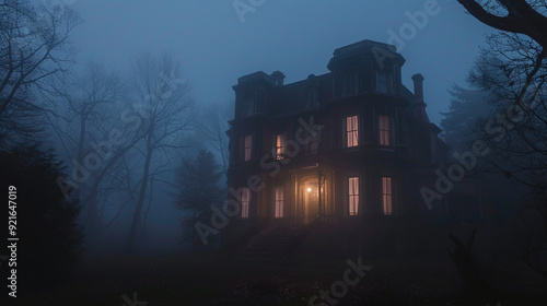 Mysterious Mansion in the Mist