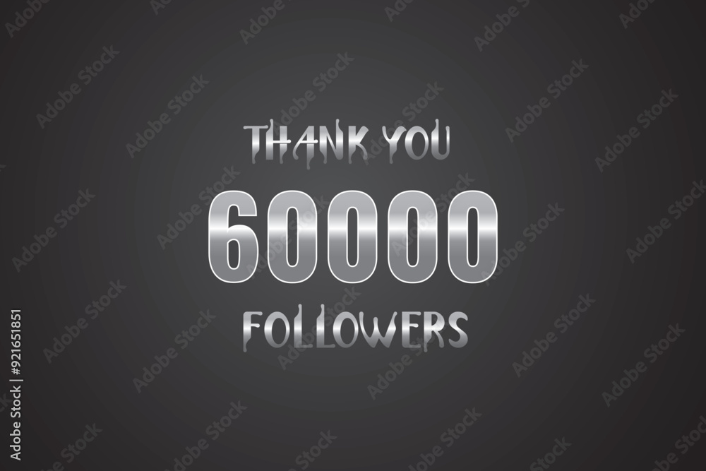 60000 OR 60k followers celebration. Thank you 60000 followers congratulation template banner. banner for social 60k friends and followers. celebrate subscribers and followers.
60000 OR 60k followers celebration. Thank you 60000 followers congratulation template banner. banner for social 60k friends and followers. celebrate subscribers and followers.
