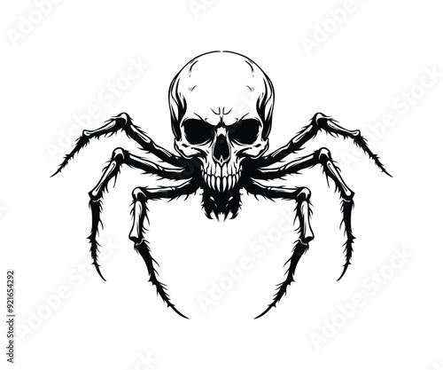Spider Skull Vector
