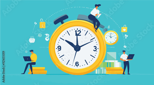 vector Time Management for Productivity and Business Success