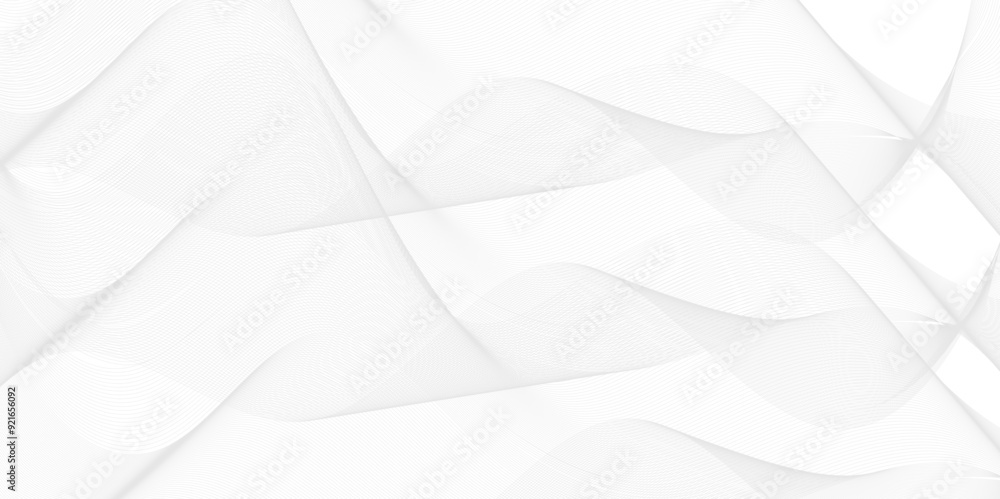 Fototapeta premium Abstract wavy stripes on a white background isolated. Creative art. Curved smooth design. Vector illustration.