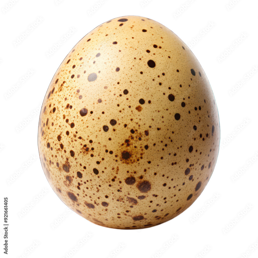 A speckled egg isolated on transparent background A speckled egg isolated on transparent background