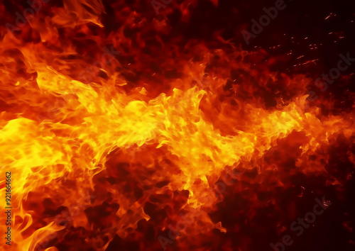 fiery explosion background