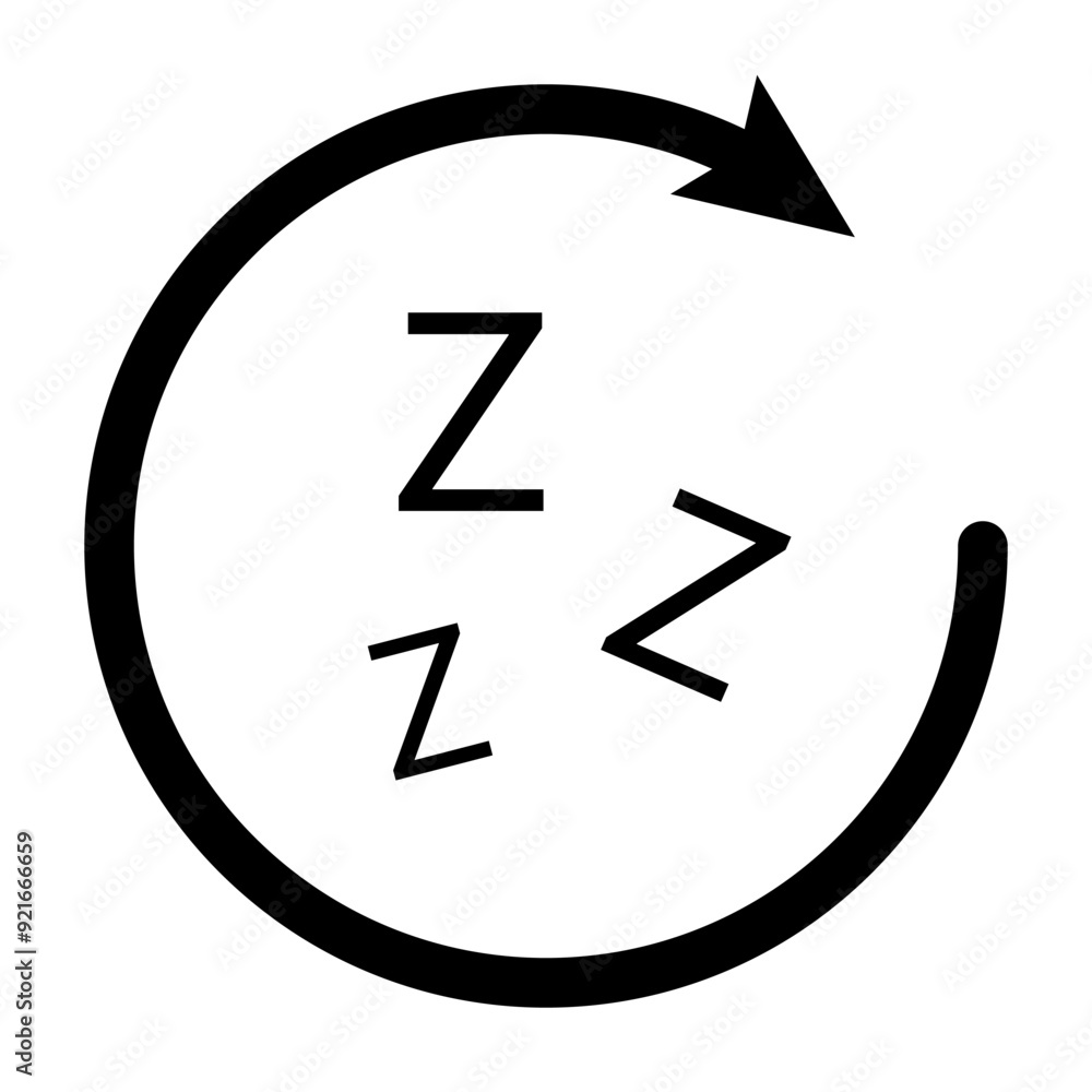 Time sleep icon template Time sleep icon template