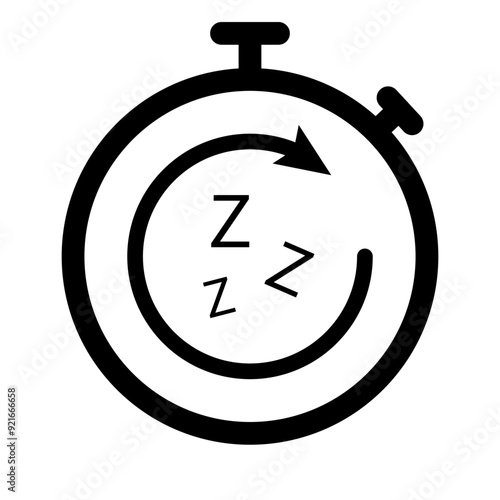 Time sleep icon template