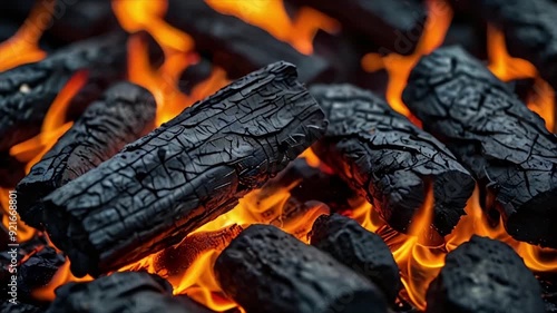 Live coals