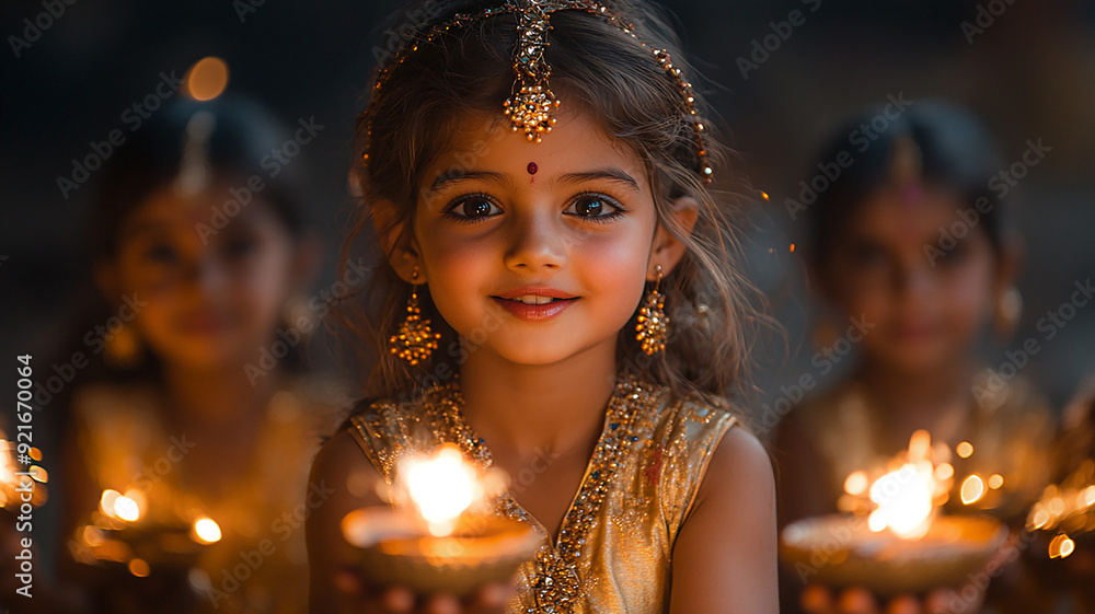 Children celebrating Diwali with sparklers, showcasing the joy and triumph of light, set against a dark backdrop. Children celebrating Diwali with sparklers, showcasing the joy and triumph of light, set against a dark backdrop.