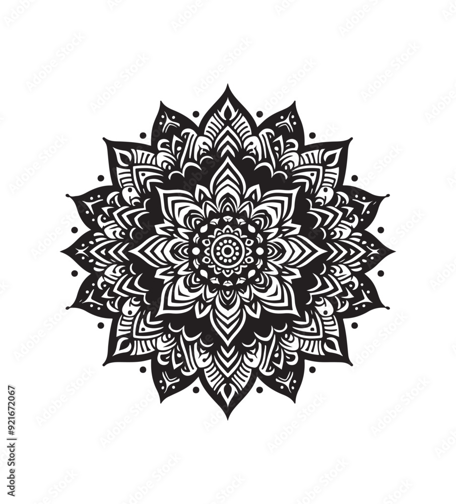 mandala vector style,silhouette vector,black and white color mandala vector style,silhouette vector,black and white color