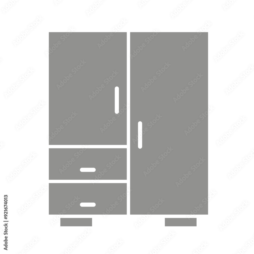 cupboard icon vector simple design illustration cupboard icon vector simple design illustration