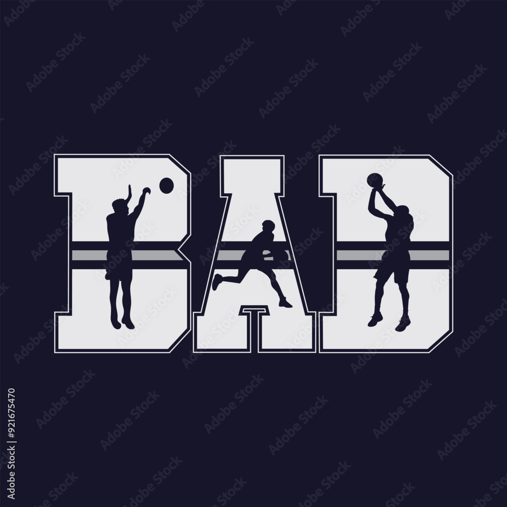 Fototapeta premium Basketball Illustration typography for t shirt, poster, logo, sticker, or apparel merchandise