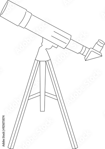 Telescope sketch Astronomy optical device