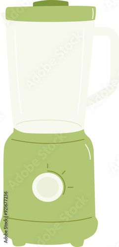 An green blender illustration