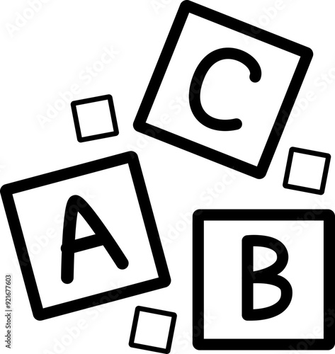 linguistics doodle icon