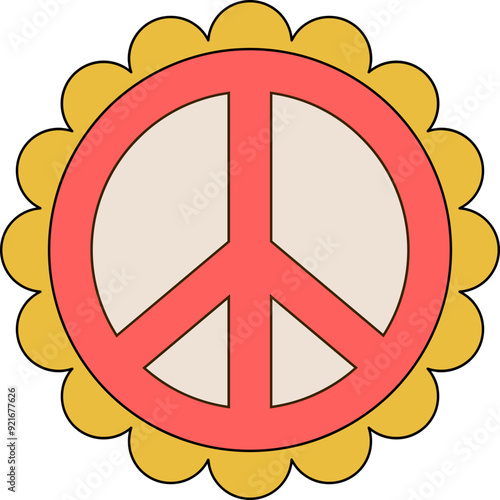 Retro Peace Sign
