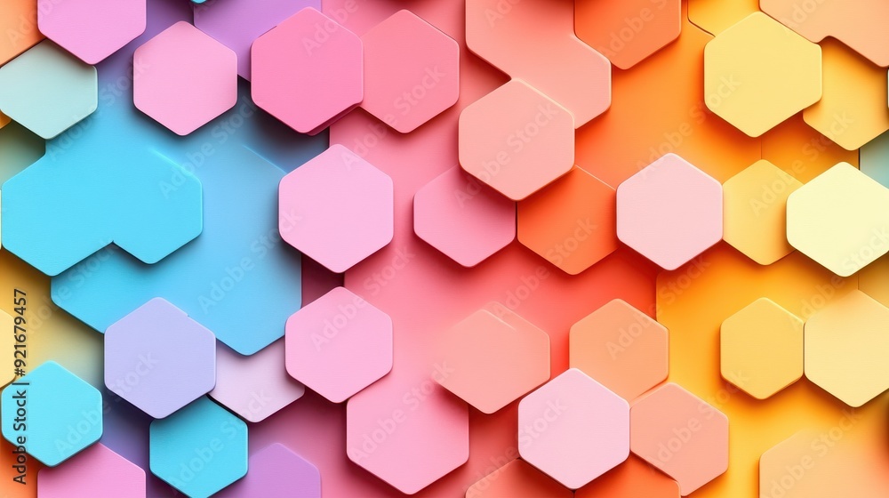 seamless pattern, Modern geometric pattern with hexagonal shapes and subtle gradients seamless pattern, Modern geometric pattern with hexagonal shapes and subtle gradients