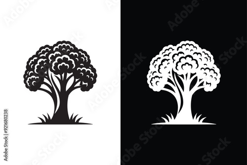 Broccoli Icon silhouette for design. Easily editable. Broccoli Icon vector illustration black