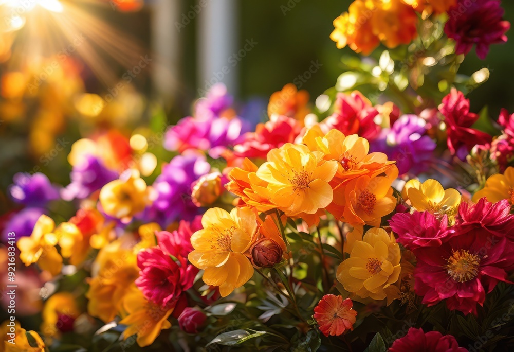 vibrant floral arrangements enhanced playful light shadow creating stunning visual display beauty, flowers, colors, petals, nature, greenery, blossoms vibrant floral arrangements enhanced playful light shadow creating stunning visual display beauty, flowers, colors, petals, nature, greenery, blossoms