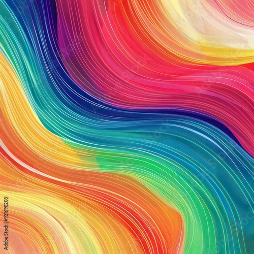 vibrant abstract rainbow design on a seamless background