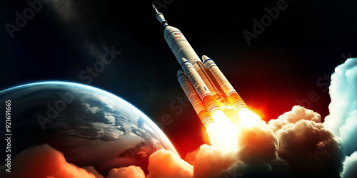 A fiery ascent towards the ...