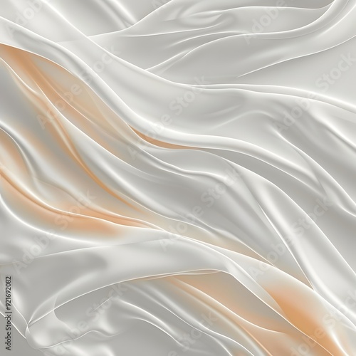 Abstract background with flowing, soft, beige, white, curves and lines 