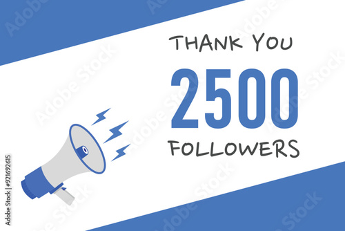 2500 OR 2.5k followers celebration. Thank you 2500 followers congratulation template banner. banner for social 2.5k friends and followers. celebrate subscribers and followers.