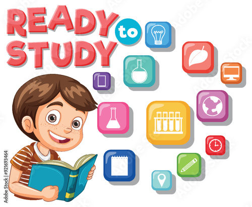 Ready to Study Illustration