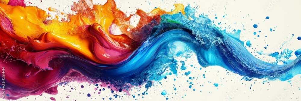 A vibrant abstract painting of swirling, colorful paint. Symbolizing creativity, energy, flow, and dynamic movement. A vibrant abstract painting of swirling, colorful paint. Symbolizing creativity, energy, flow, and dynamic movement.
