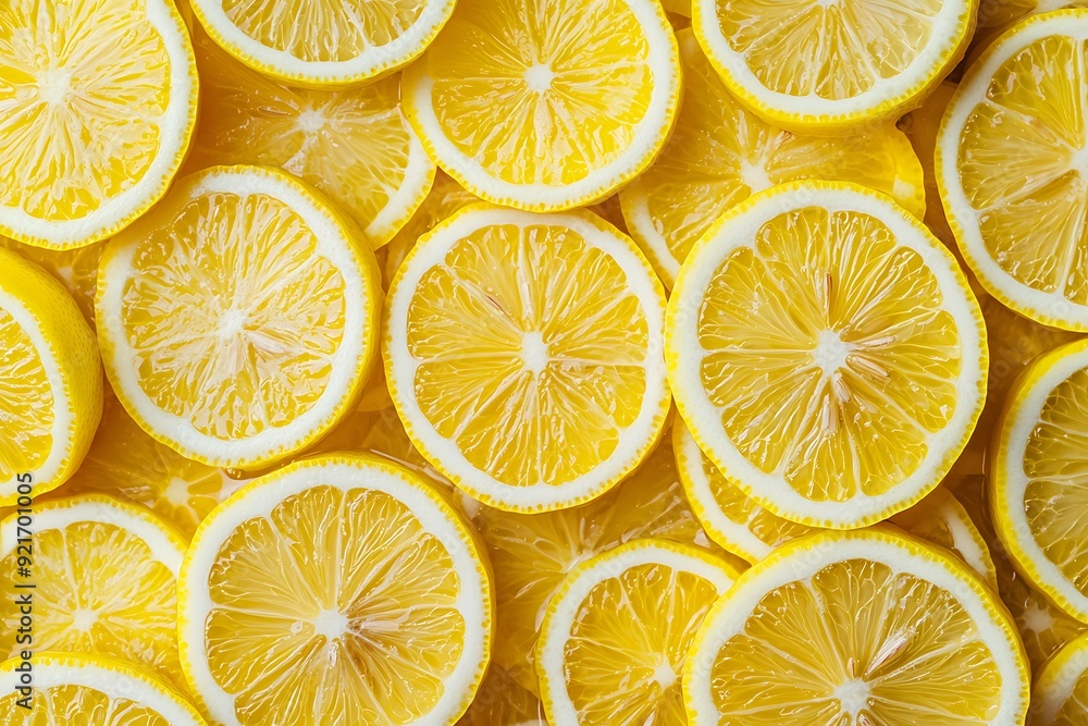 Close up shot of juicy yellow lemon slices. Close up shot of juicy yellow lemon slices.