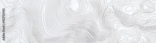 Abstract topography lines pattern on white background.