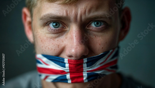 Union Jack Gag on British Citizen