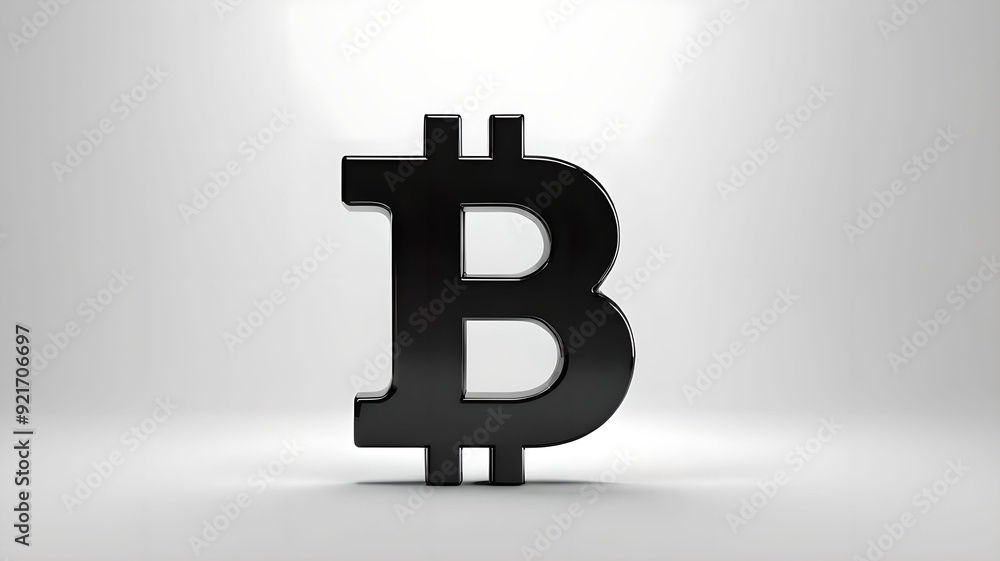 Black Bitcoin symbol Black Bitcoin symbol