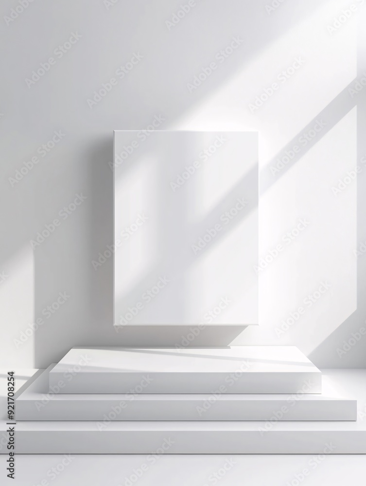A sleek, rectangular 3D podium is positioned in a minimalist environment, offering a blank canvas for product displays or text. The generous copyspace ensures a clean and modern look. A sleek, rectangular 3D podium is positioned in a minimalist environment, offering a blank canvas for product displays or text. The generous copyspace ensures a clean and modern look.