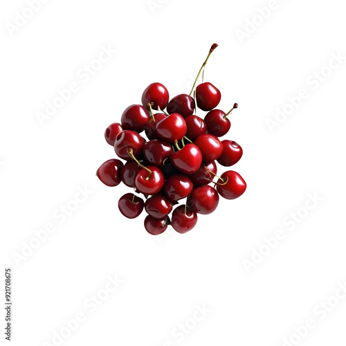 red Cherry PNG isolated on white
