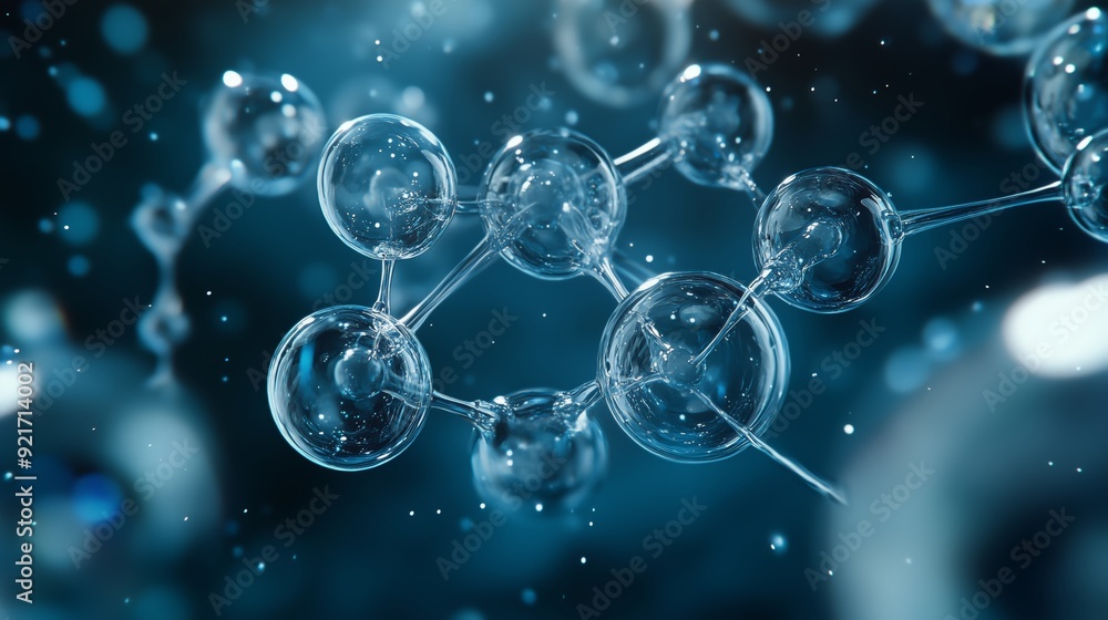 Visual Representation of Hydrogen Atoms Bonding Visual Representation of Hydrogen Atoms Bonding