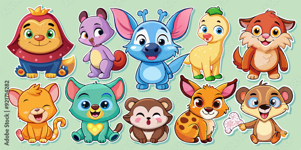Obraz premium set of animals