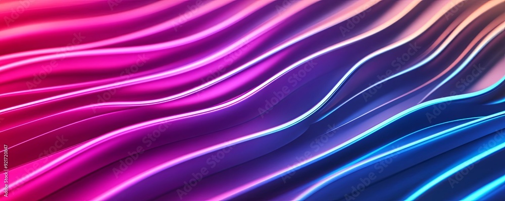 Fototapeta premium Abstract holographic patterns with light trails, technology abstract background, innovative and sleek