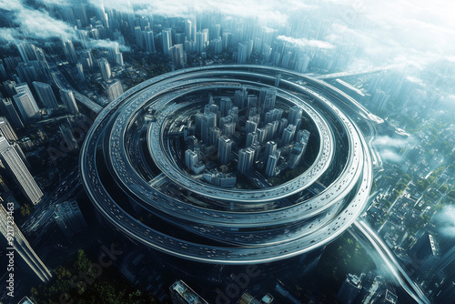 Plakat Navigating the Orbit with City Ring Road Systems