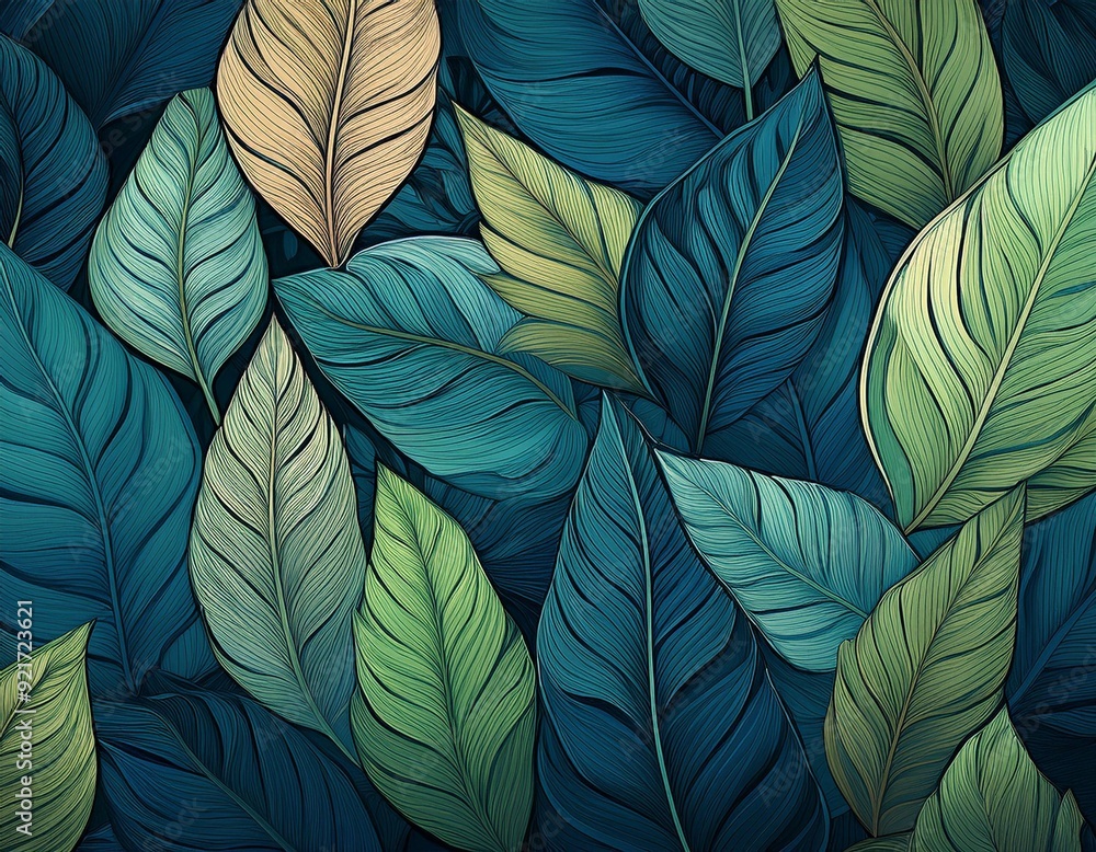 Colorful Leaf Pattern Colorful Leaf Pattern