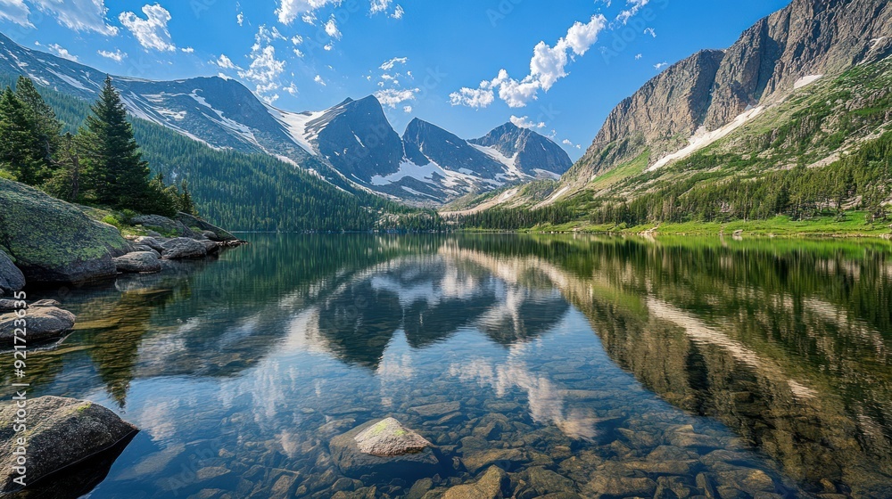 Mountain Lake Reflection Mountain Lake Reflection