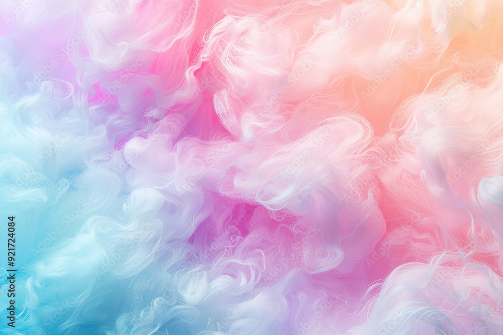 Fototapeta premium Generative ai on theme of beautiful texture soft fluffy cotton, design natural abstract background