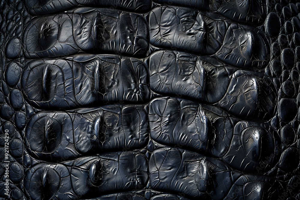 Obraz premium Generative ai on theme of beautiful texture crocodile skin for design natural abstract background