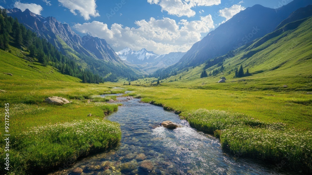 Serene Mountain Stream Serene Mountain Stream