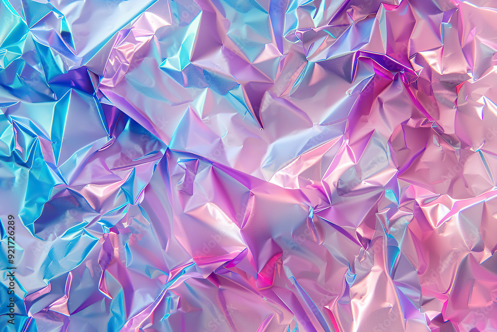 Generative ai on theme of beautiful texture metal creasy foil, design natural abstract background