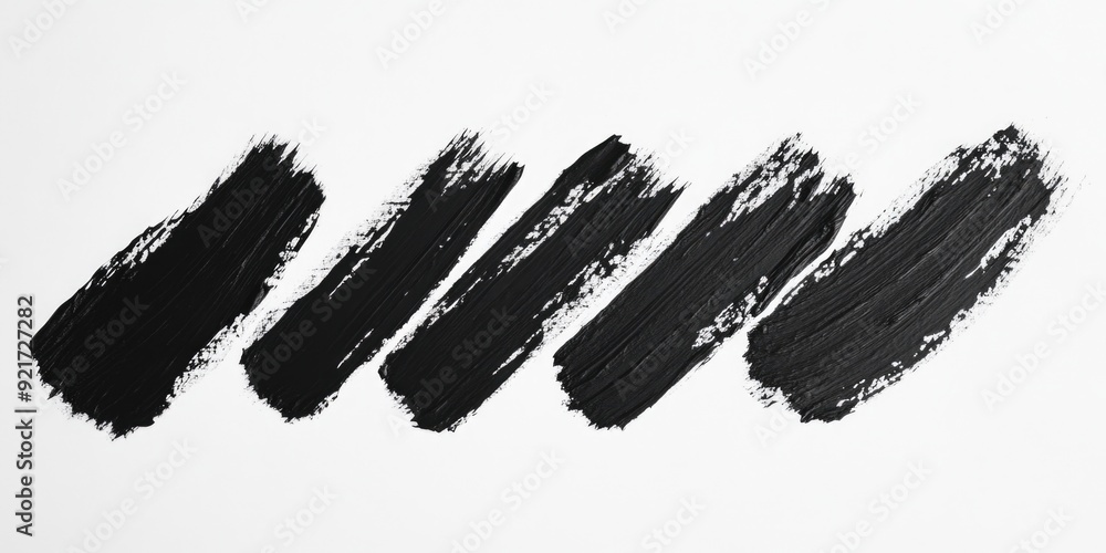 Black paint smudges on white surface Black paint smudges on white surface