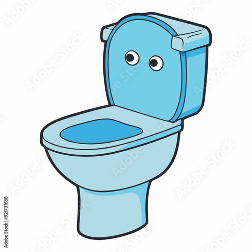 Color Toilet art vector illustrator